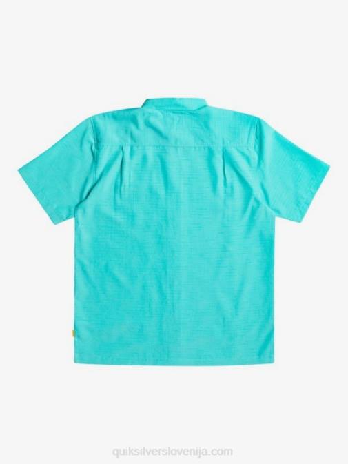 Quiksilver PJ4H1308 moški modra turkizna centinella waterman centinela premium majica proti gubam