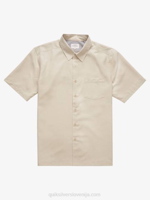 Quiksilver PJ4H1310 moški rjavi riž centinella waterman centinela premium majica proti gubam