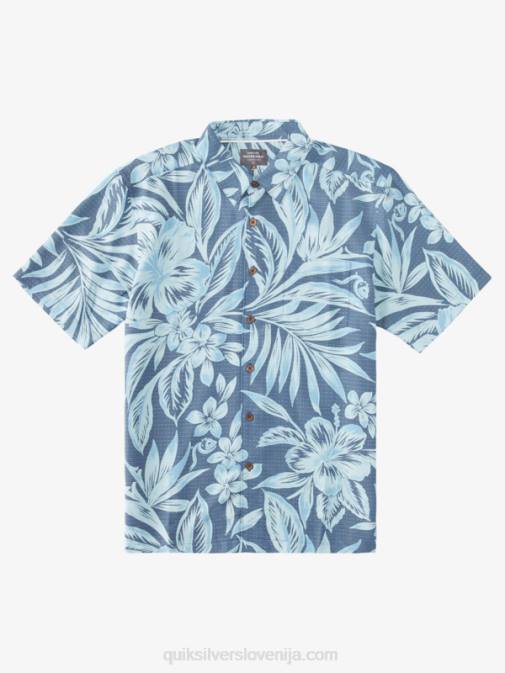 Quiksilver PJ4H1335 moški praporščak modri dnevi malice srajca s kratkimi rokavi waterman brunch time