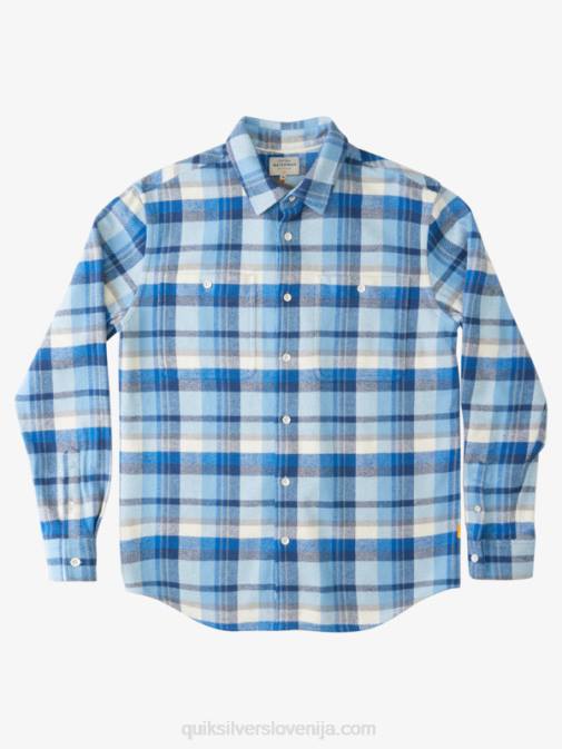 Quiksilver PJ4H1349 moški temno modri zahodi kompleti waterman thunder flanelasta srajca z dolgimi rokavi