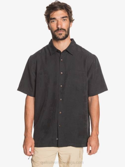Quiksilver PJ4H1357 moški Črna srajca s kratkimi rokavi waterman kelpies bay
