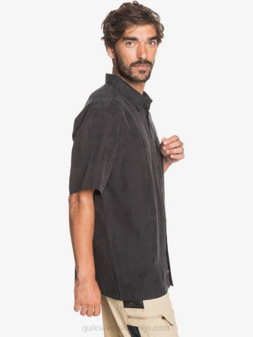 Quiksilver PJ4H1357 moški Črna srajca s kratkimi rokavi waterman kelpies bay