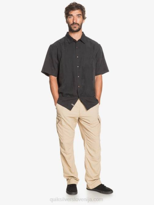 Quiksilver PJ4H1357 moški Črna srajca s kratkimi rokavi waterman kelpies bay