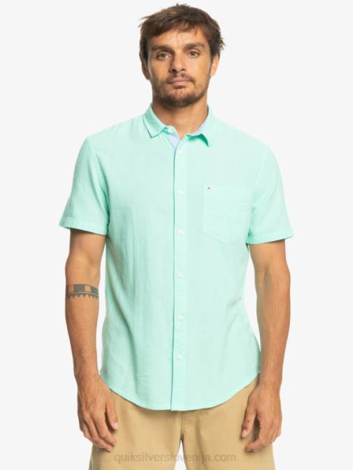 Quiksilver PJ4H1360 moški kozarec za plažo srajca s kratkimi rokavi time box
