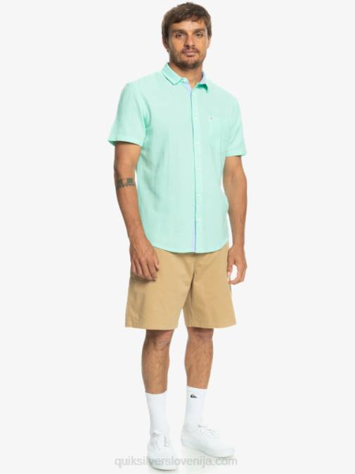 Quiksilver PJ4H1360 moški kozarec za plažo srajca s kratkimi rokavi time box