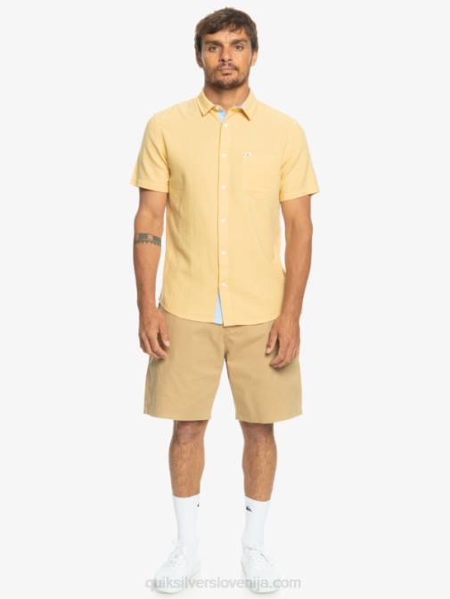 Quiksilver PJ4H1361 moški pšenica srajca s kratkimi rokavi time box