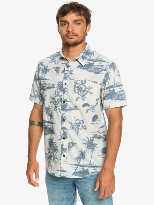 Quiksilver PJ4H1368 moški brezov pretok zraka Airflow bombažna majica s kratkimi rokavi