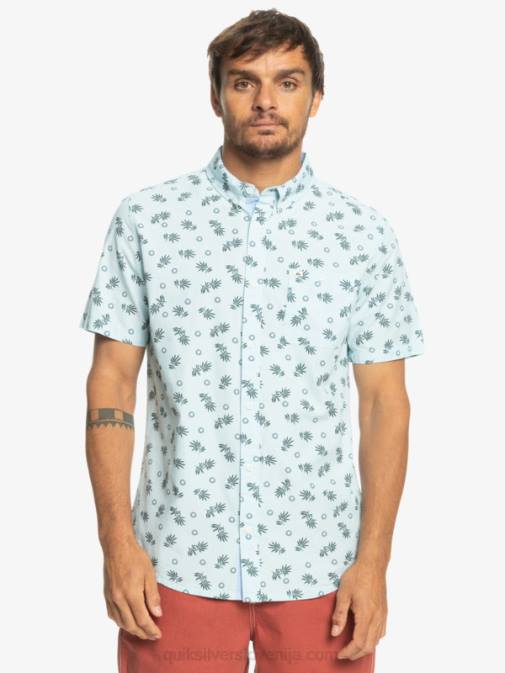 Quiksilver PJ4H1389 moški nebesno modra iz oceana majica s kratkimi rokavi od oceana do raja