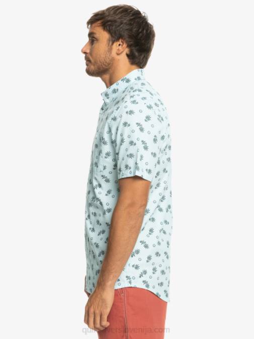 Quiksilver PJ4H1389 moški nebesno modra iz oceana majica s kratkimi rokavi od oceana do raja
