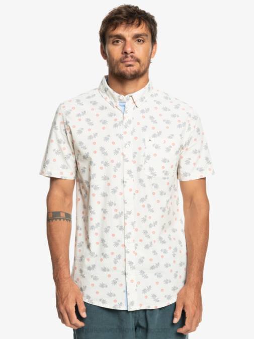 Quiksilver PJ4H1390 moški belo iz oceana majica s kratkimi rokavi od oceana do raja