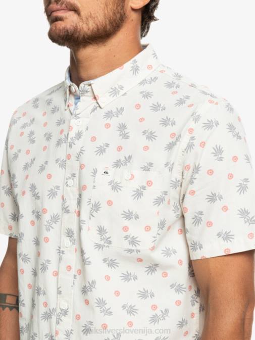 Quiksilver PJ4H1390 moški belo iz oceana majica s kratkimi rokavi od oceana do raja