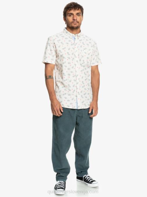 Quiksilver PJ4H1390 moški belo iz oceana majica s kratkimi rokavi od oceana do raja