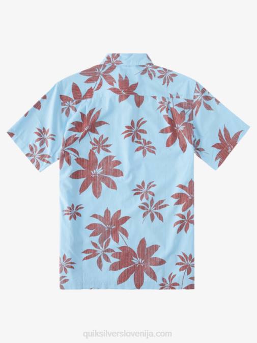 Quiksilver PJ4H1487 moški mrak modre vroče noči srajca s kratkimi rokavi waterman hot nights