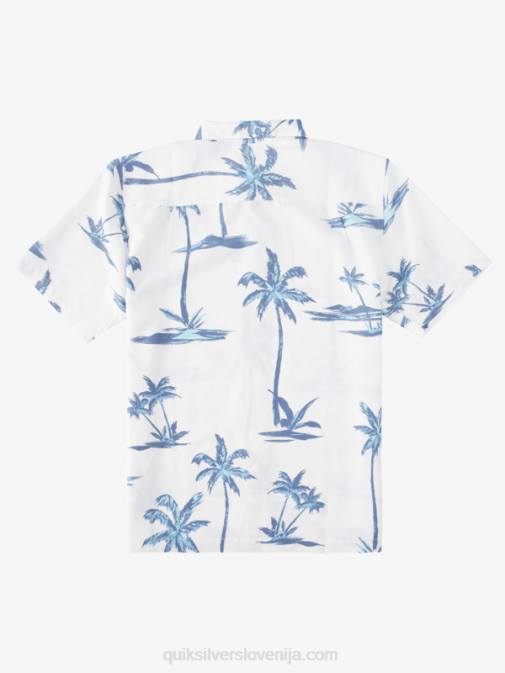 Quiksilver PJ4H1501 moški dusk blue sea breezer havajska srajca s kratkimi rokavi waterman sea breezer