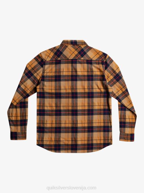 Quiksilver PJ4H1506 moški rjavi sladkor kinsale Kinsale raztegljiva srajca z dolgimi rokavi