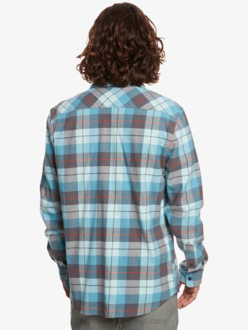 Quiksilver PJ4H1507 moški ledena aqua kinsale Kinsale raztegljiva srajca z dolgimi rokavi