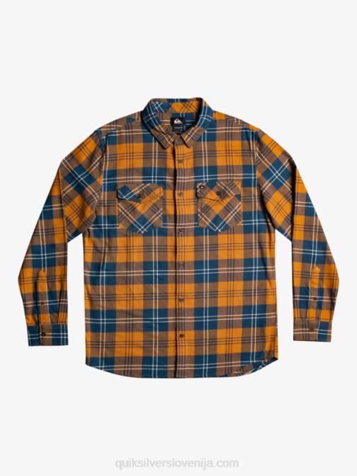 Quiksilver PJ4H1508 moški rjavi sladkor harelaw harelaw raztegljiva majica z dolgimi rokavi