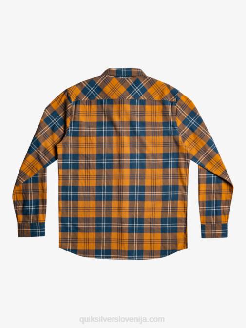 Quiksilver PJ4H1508 moški rjavi sladkor harelaw harelaw raztegljiva majica z dolgimi rokavi