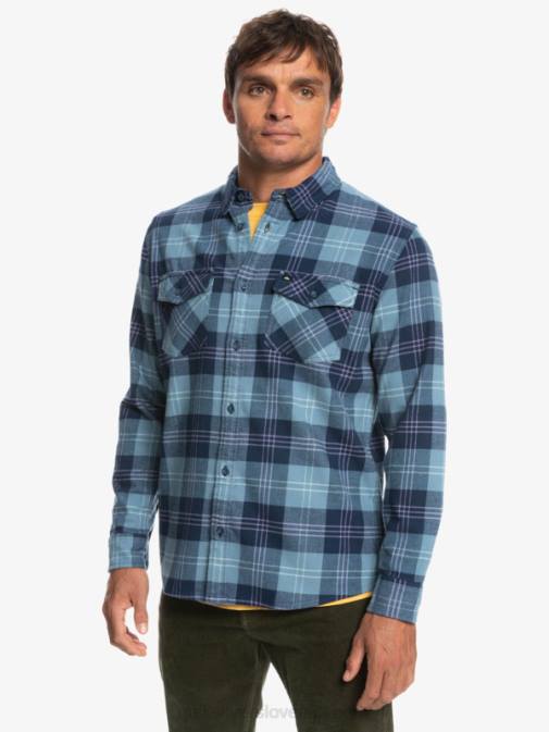 Quiksilver PJ4H1509 moški Provencial Blue Harelaw harelaw raztegljiva majica z dolgimi rokavi