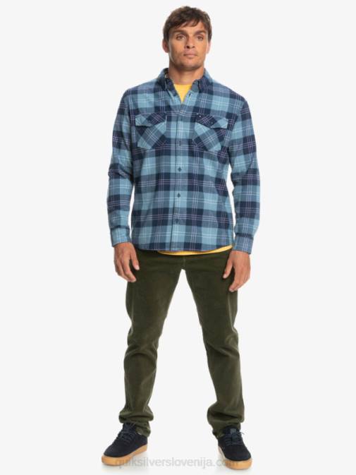 Quiksilver PJ4H1509 moški Provencial Blue Harelaw harelaw raztegljiva majica z dolgimi rokavi