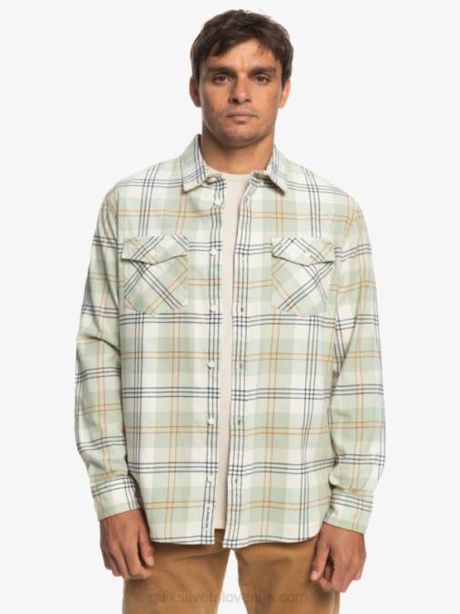 Quiksilver PJ4H1510 moški puščavski žajbelj harelaw harelaw raztegljiva majica z dolgimi rokavi