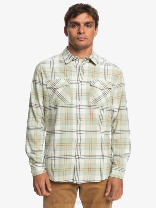 Quiksilver PJ4H1510 moški puščavski žajbelj harelaw harelaw raztegljiva majica z dolgimi rokavi