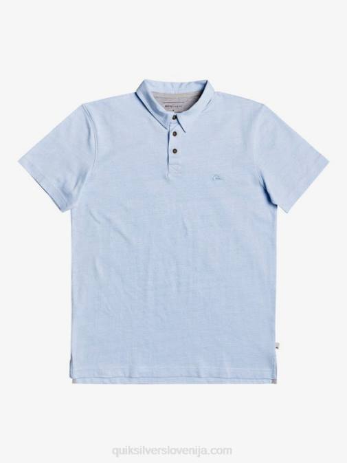 Quiksilver PJ4H1553 moški zračno modra vsakodnevna polo majica s kratkimi rokavi sun cruise