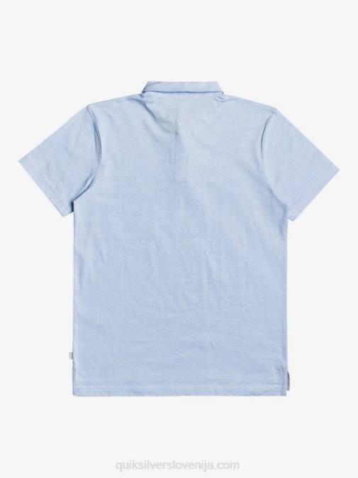 Quiksilver PJ4H1553 moški zračno modra vsakodnevna polo majica s kratkimi rokavi sun cruise