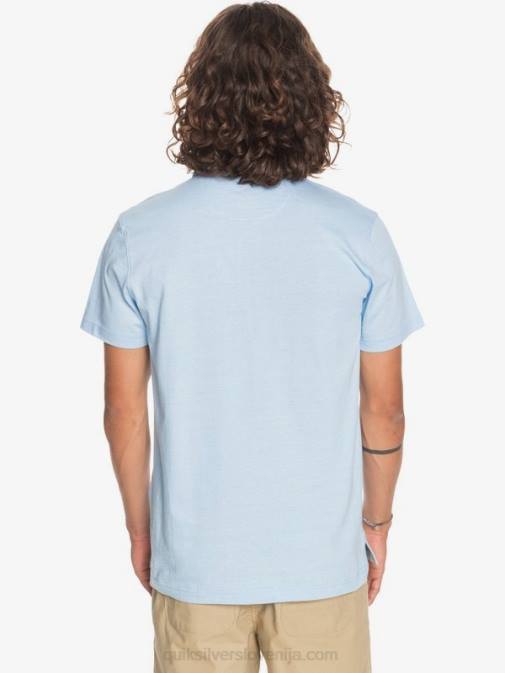 Quiksilver PJ4H1553 moški zračno modra vsakodnevna polo majica s kratkimi rokavi sun cruise