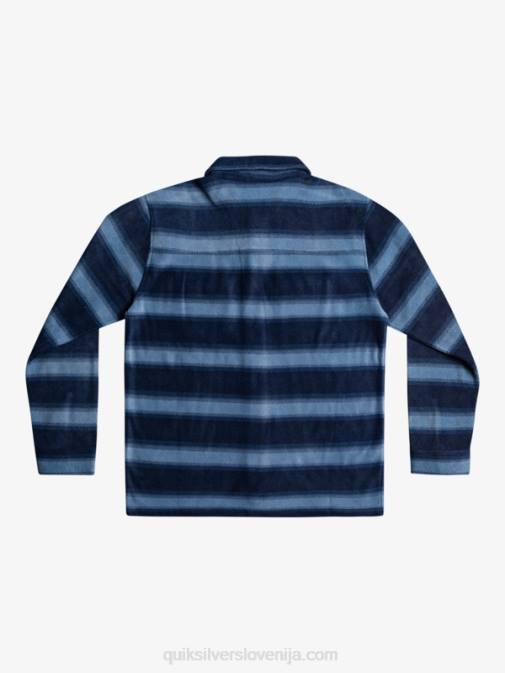 Quiksilver PJ4H1556 moški mornarsko modri blazer s flanelasto črto surf days flanelasta srajca z dolgimi rokavi