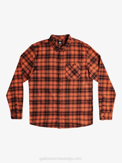Quiksilver PJ4H1559 moški žgan oker hatton hatton majica z dolgimi rokavi