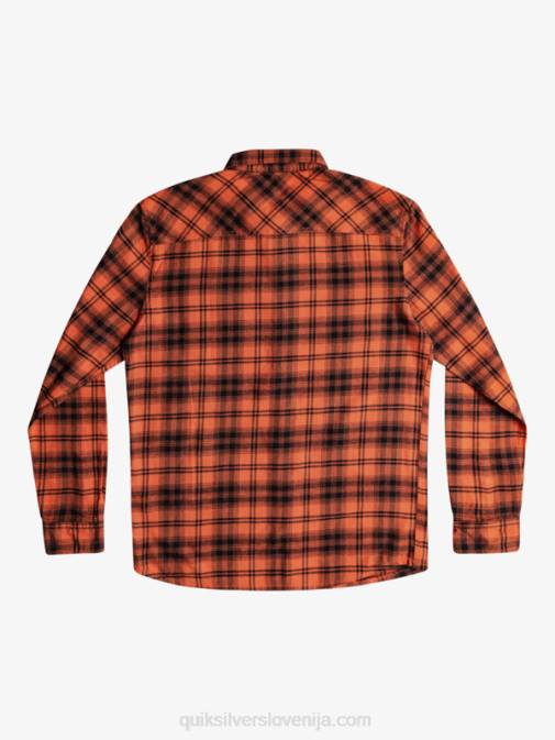 Quiksilver PJ4H1559 moški žgan oker hatton hatton majica z dolgimi rokavi