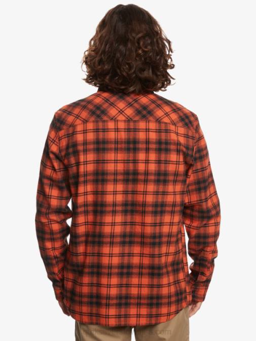 Quiksilver PJ4H1559 moški žgan oker hatton hatton majica z dolgimi rokavi