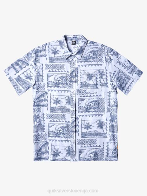 Quiksilver PJ4H156 moški sivo modra kailua waterman kailua cruiser tehnična majica s kratkimi rokavi upf 50