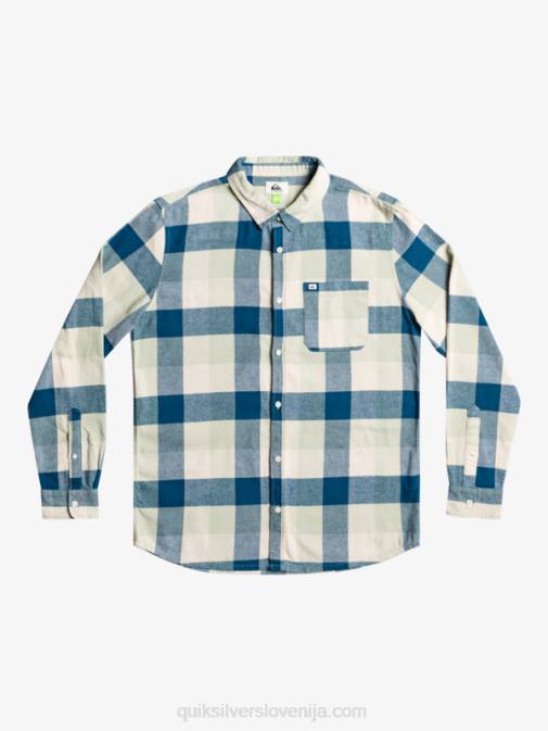 Quiksilver PJ4H1573 moški puščavska kadulja Motherfly flanelasta srajca z dolgimi rokavi