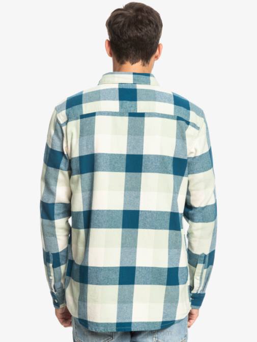 Quiksilver PJ4H1573 moški puščavska kadulja Motherfly flanelasta srajca z dolgimi rokavi