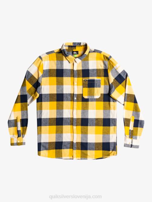 Quiksilver PJ4H1575 moški brezova mati 223 Motherfly flanelasta srajca z dolgimi rokavi