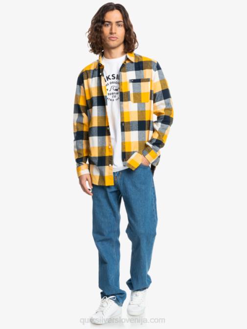 Quiksilver PJ4H1575 moški brezova mati 223 Motherfly flanelasta srajca z dolgimi rokavi