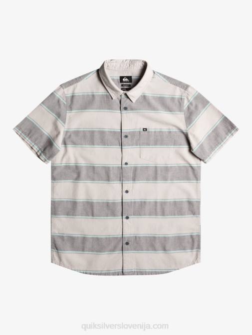 Quiksilver PJ4H1620 moški sivo vijoličen prime time vrhunska majica s kratkimi rokavi