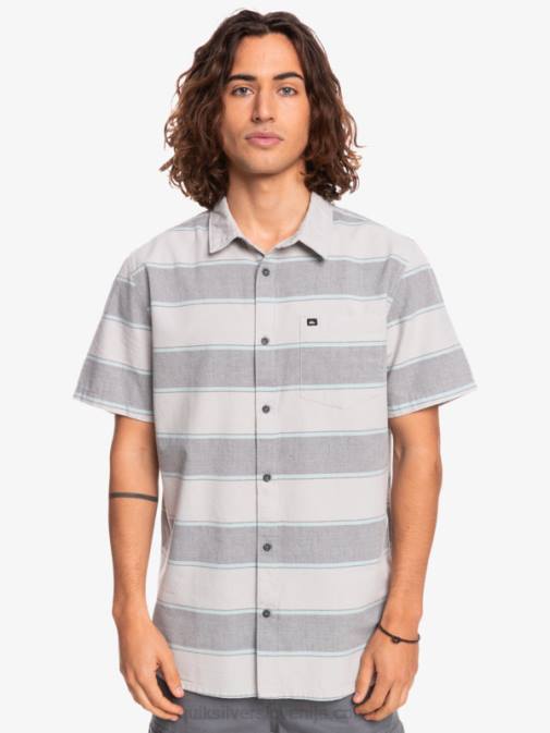 Quiksilver PJ4H1620 moški sivo vijoličen prime time vrhunska majica s kratkimi rokavi