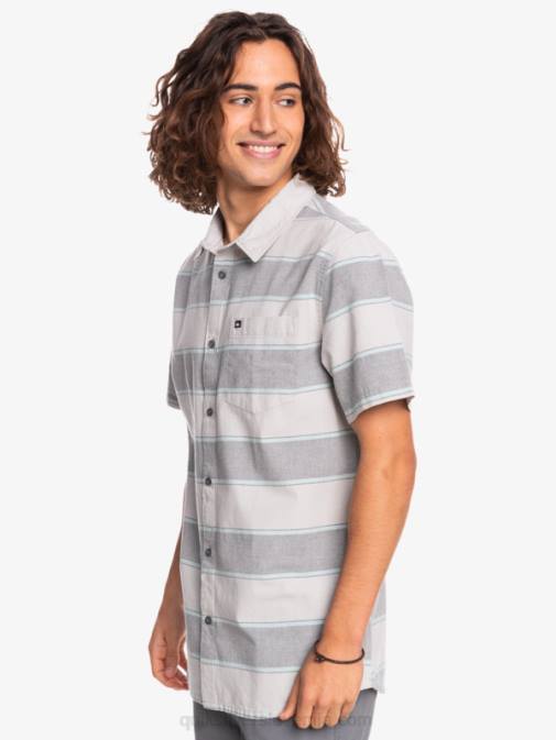 Quiksilver PJ4H1620 moški sivo vijoličen prime time vrhunska majica s kratkimi rokavi