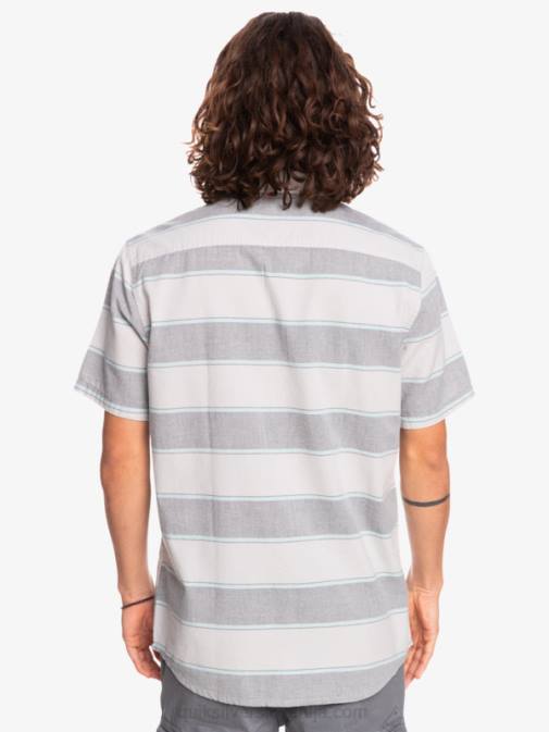 Quiksilver PJ4H1620 moški sivo vijoličen prime time vrhunska majica s kratkimi rokavi