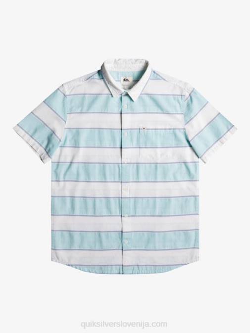 Quiksilver PJ4H1621 moški beli udarni čas vrhunska majica s kratkimi rokavi