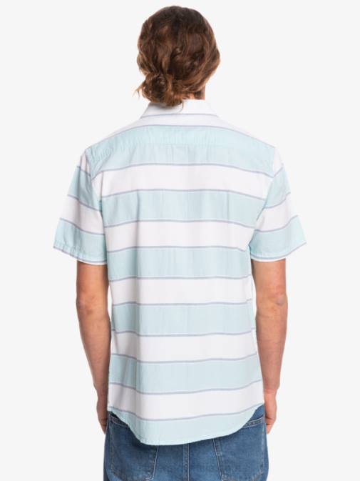Quiksilver PJ4H1621 moški beli udarni čas vrhunska majica s kratkimi rokavi