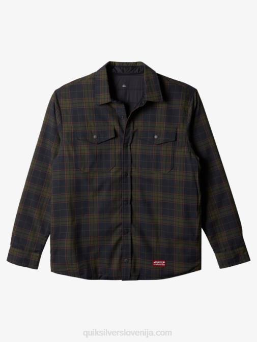 Quiksilver PJ4H1703 moški fantomski prosti vzpon dvostranska flanelasta majica z izolacijo za prosti vzpon