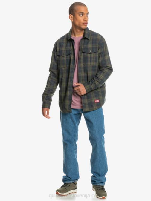 Quiksilver PJ4H1703 moški fantomski prosti vzpon dvostranska flanelasta majica z izolacijo za prosti vzpon