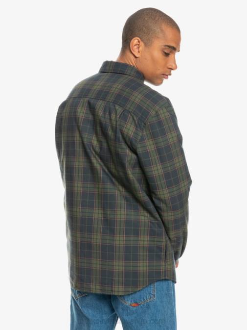 Quiksilver PJ4H1703 moški fantomski prosti vzpon dvostranska flanelasta majica z izolacijo za prosti vzpon