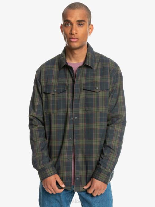 Quiksilver PJ4H1703 moški fantomski prosti vzpon dvostranska flanelasta majica z izolacijo za prosti vzpon