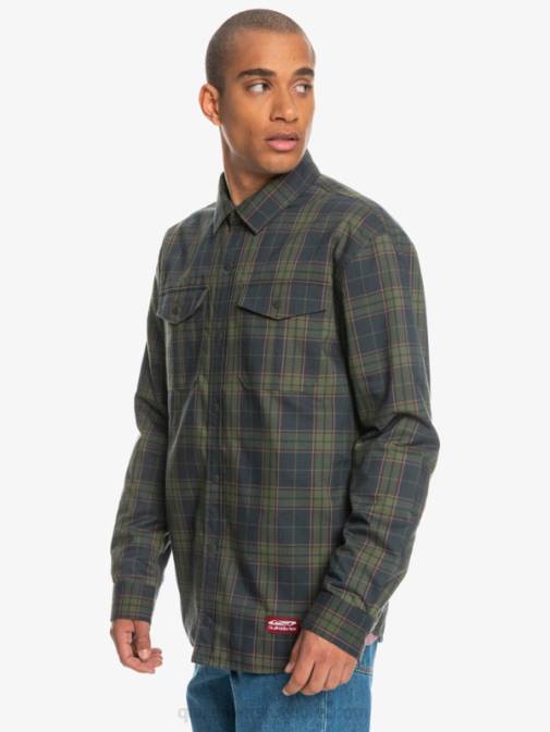 Quiksilver PJ4H1703 moški fantomski prosti vzpon dvostranska flanelasta majica z izolacijo za prosti vzpon