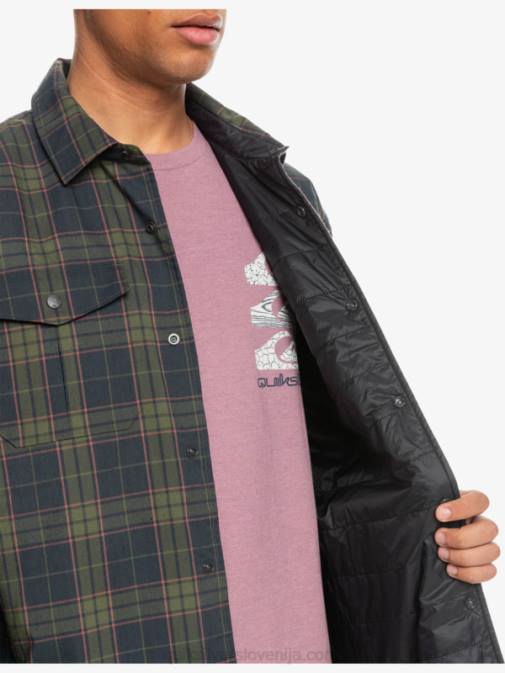 Quiksilver PJ4H1703 moški fantomski prosti vzpon dvostranska flanelasta majica z izolacijo za prosti vzpon